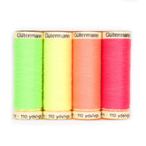 Gütermann Neon naaigaren set - 4x100 meter naaigaren set GM - NEON - 4X100 - 3835 - 3836 - 3837 - 3871 4029395008725